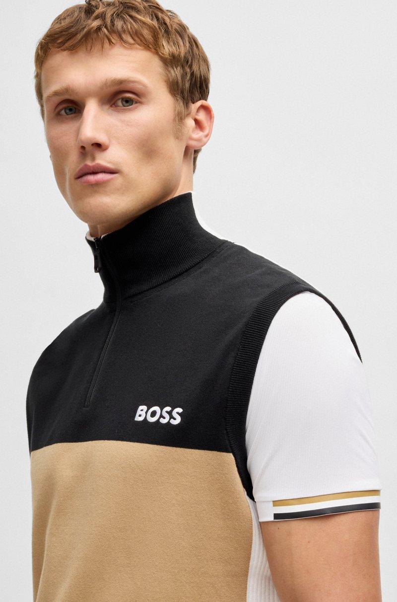 Hugo Boss Jersey Activo Sin Mangas En Tejido Elástico Con Logo De Diseño