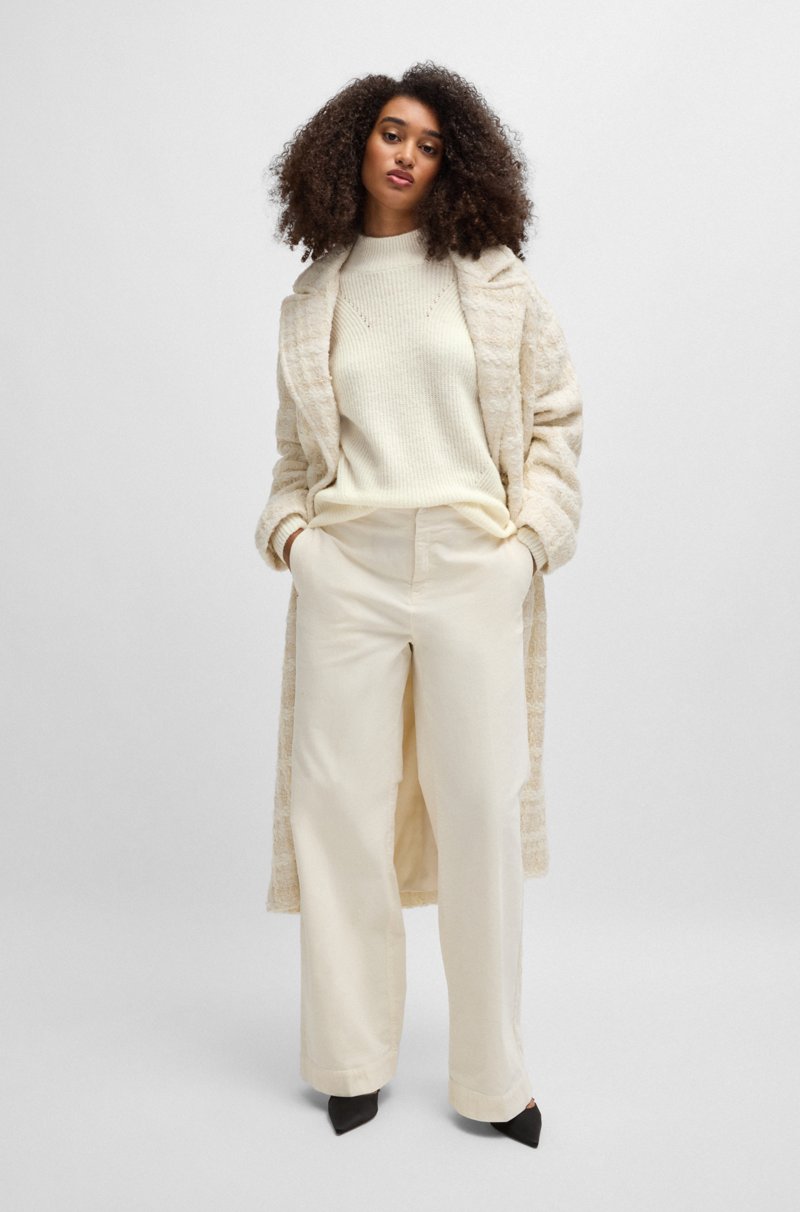 Hugo Boss Jersey Con Cuello Mao Alto Y Estructuras De Canalé