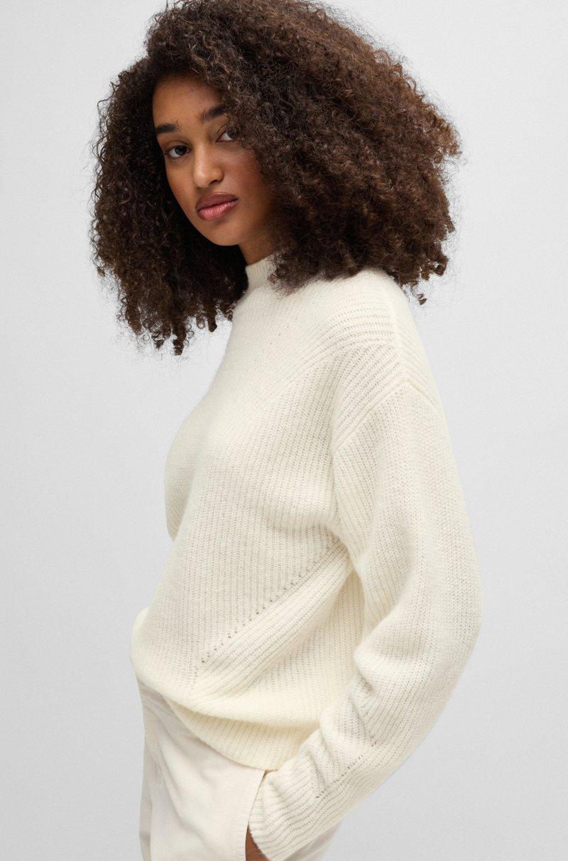 Hugo Boss Jersey Con Cuello Mao Alto Y Estructuras De Canalé