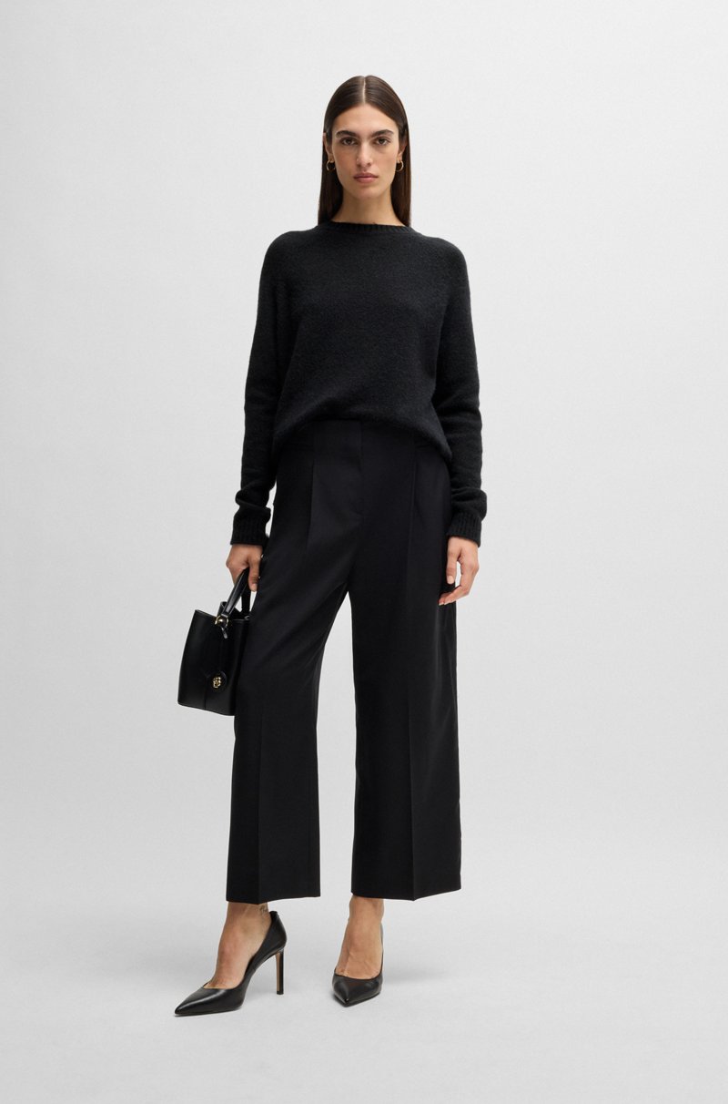 Hugo Boss Jersey Con Escote Redondo En Tejido Elástico