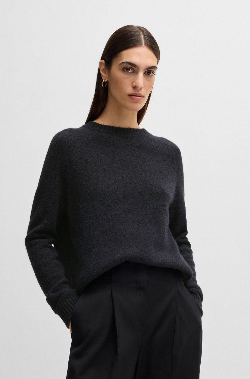 Hugo Boss Jersey con escote redondo en tejido elástico