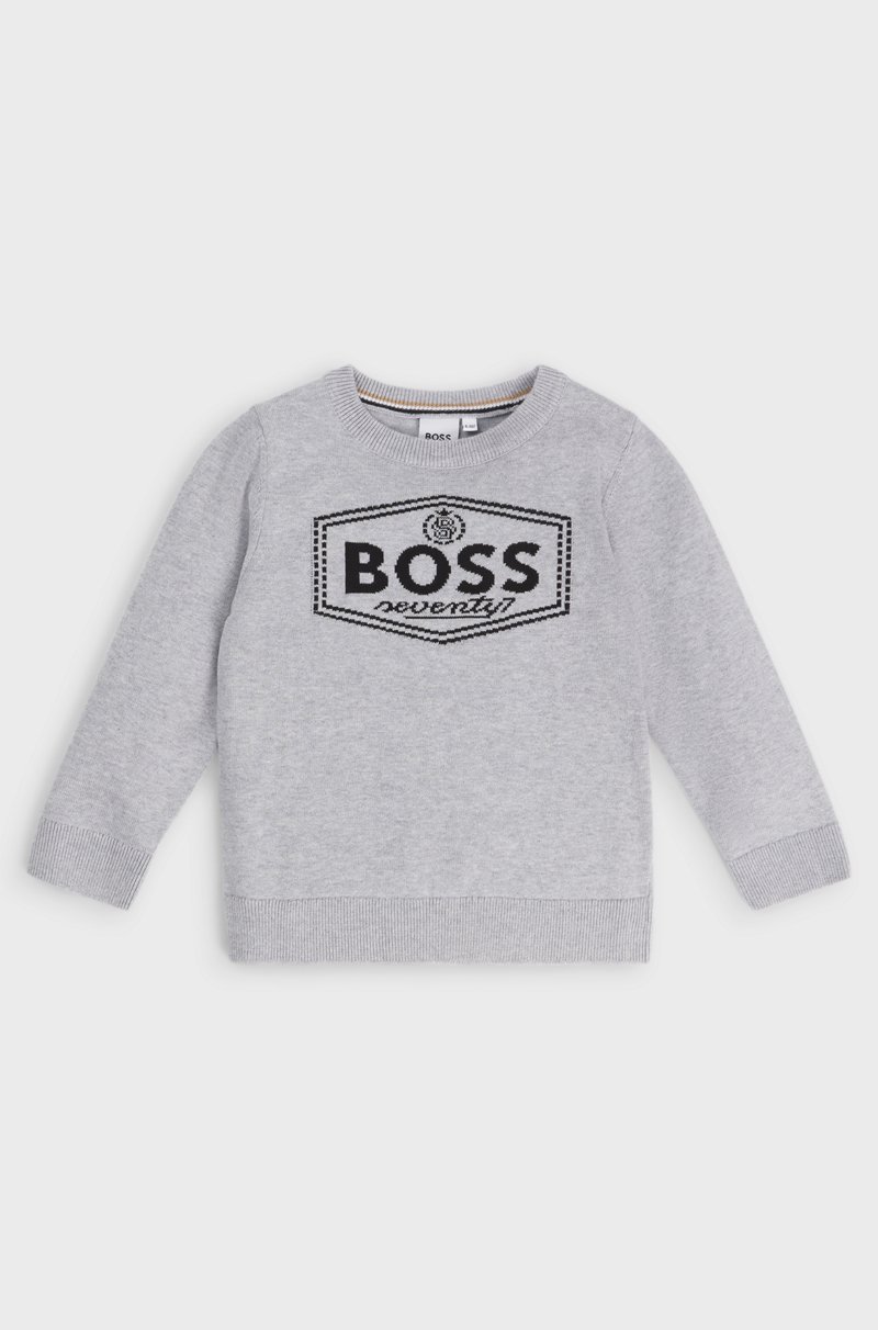 Hugo Boss Jersey De Algodón Para Niños Con Logo De La Nueva Temporada