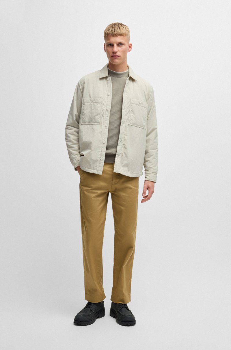 Hugo Boss Jersey De Algodón Y Cashmere Con Parche De Logo