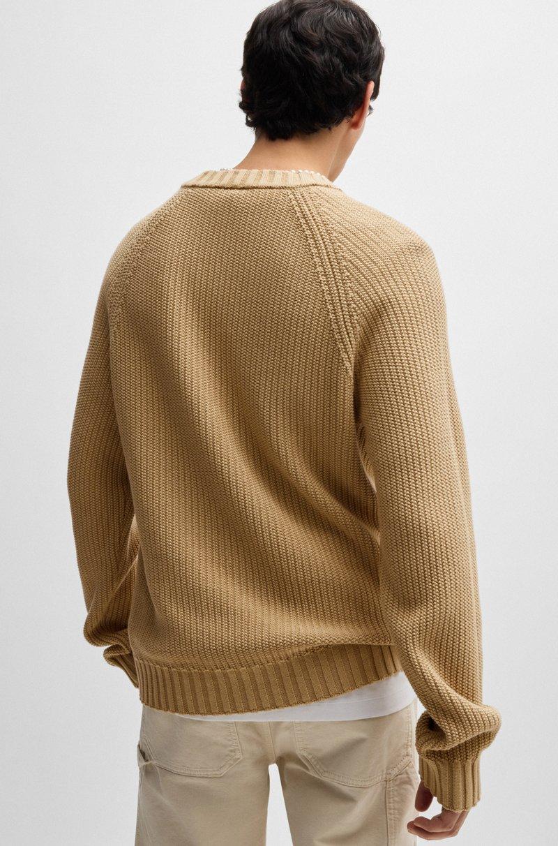 Hugo Boss Jersey De Canalé De Algodón Con Insignia De Logo