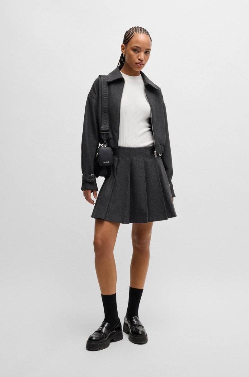 Hugo Boss Jersey De Cuello Medio Con Punto De Canalé Irregular