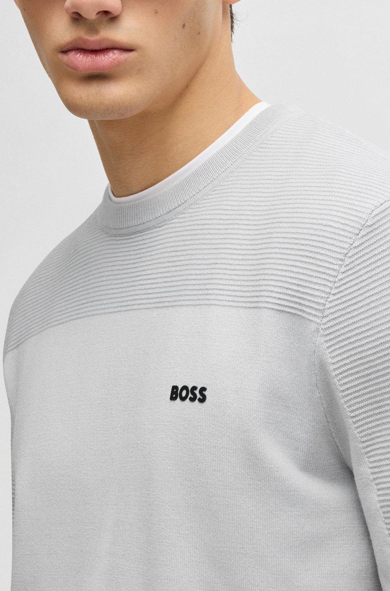 Hugo Boss Jersey De Cuello Redondo Con Detalle De La Marca En Tejido Dry-Flex
