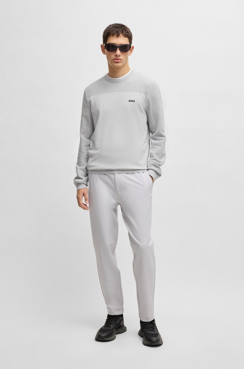 Hugo Boss Jersey De Cuello Redondo Con Detalle De La Marca En Tejido Dry-Flex