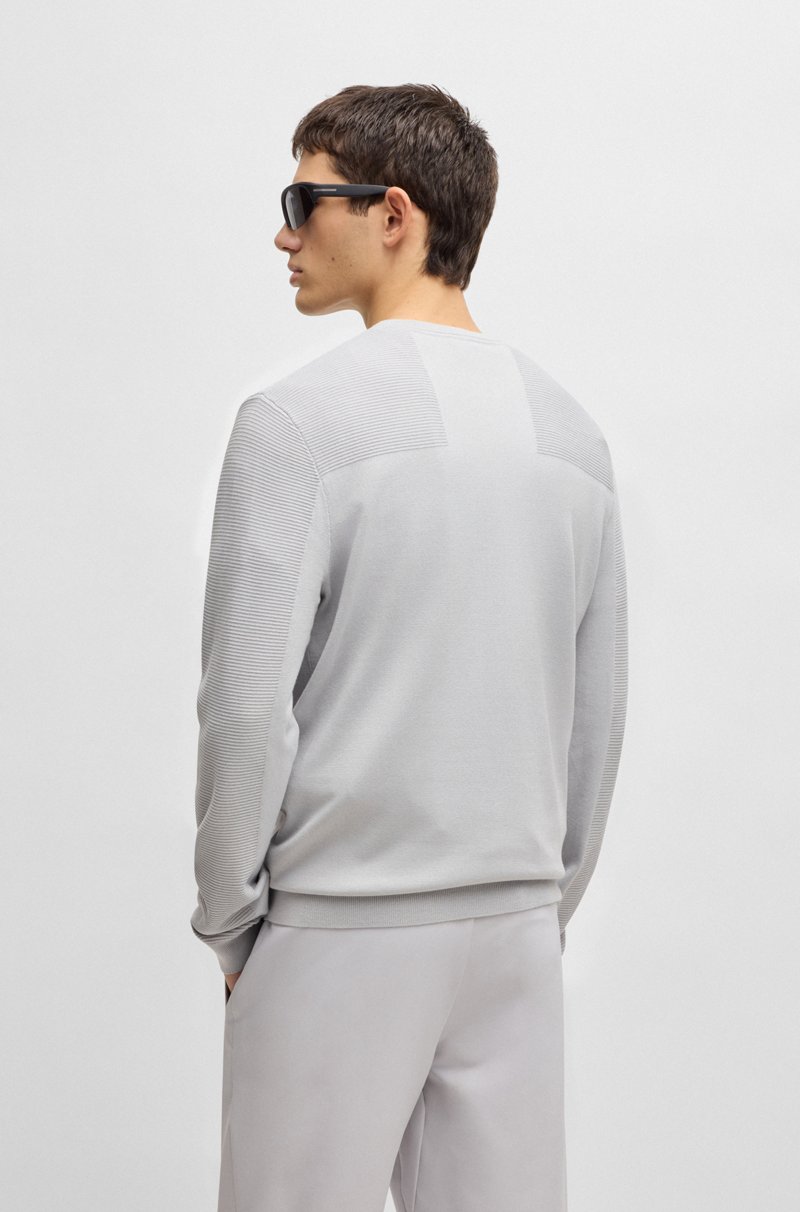 Hugo Boss Jersey De Cuello Redondo Con Detalle De La Marca En Tejido Dry-Flex