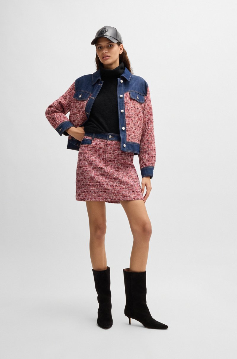 Hugo Boss Jersey De Cuello Vuelto De Mezcla De Lana En Canalé