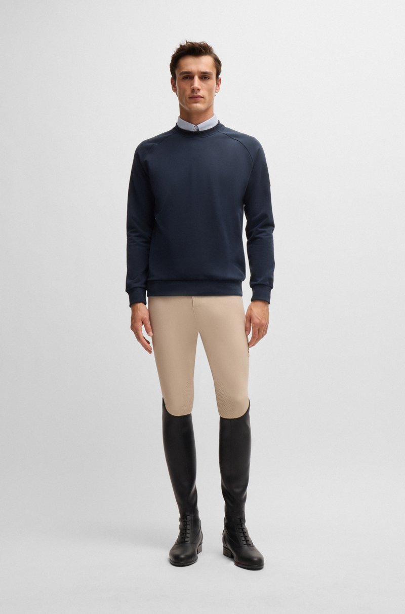 Hugo Boss Jersey De Equitación De Algodón Elástico Italiano