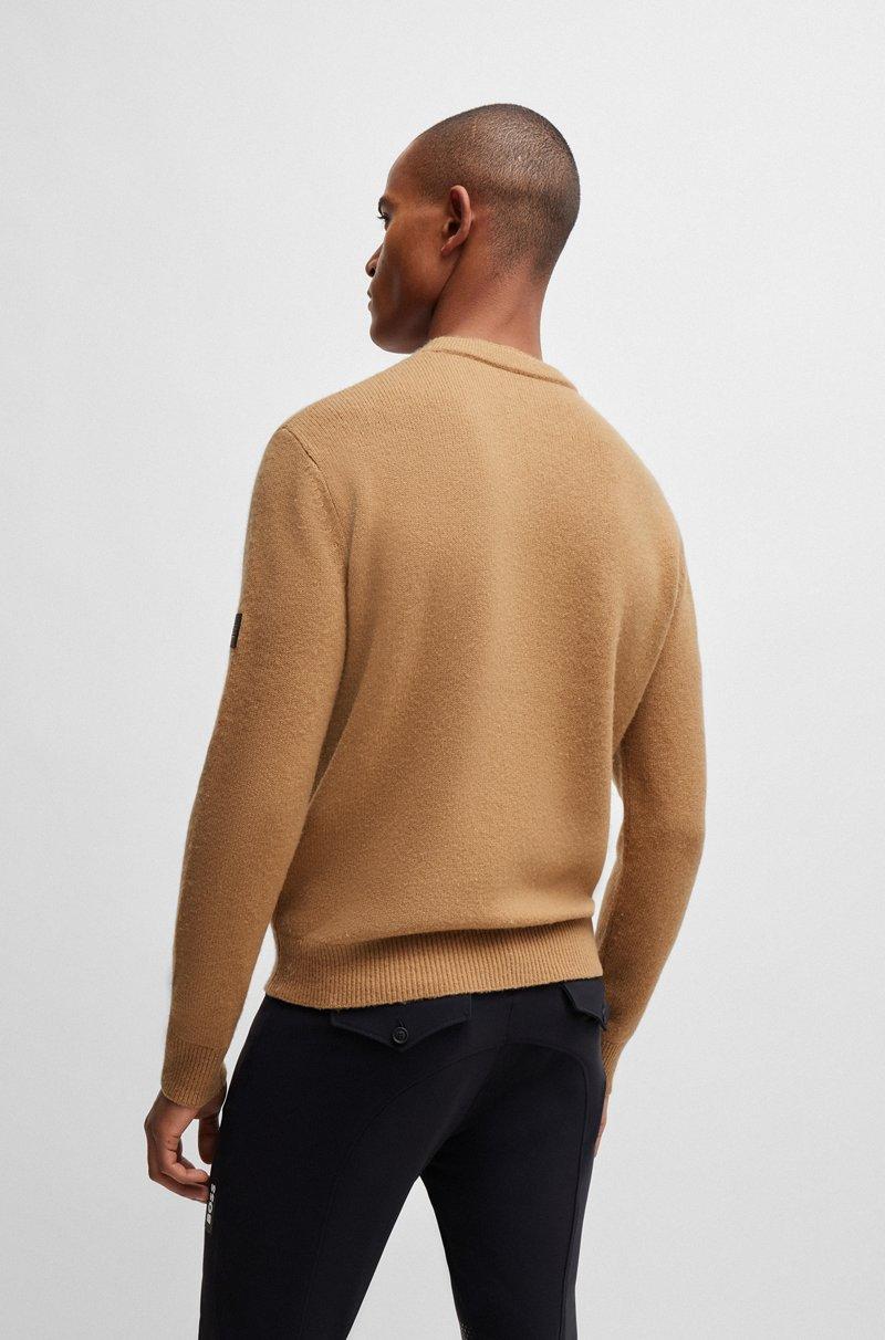 Hugo Boss Jersey De Equitación De Algodón Y Cashmere Con Parche De Logo