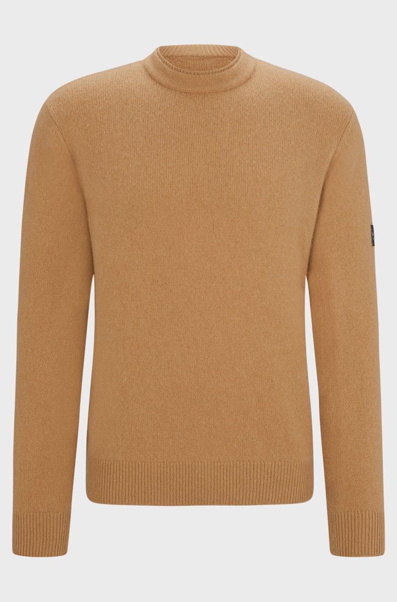 Hugo Boss Jersey de equitación de algodón y cashmere con parche de logo