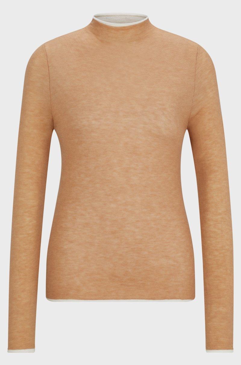 Hugo Boss Jersey de equitación de punto suave con efecto de dos tonos