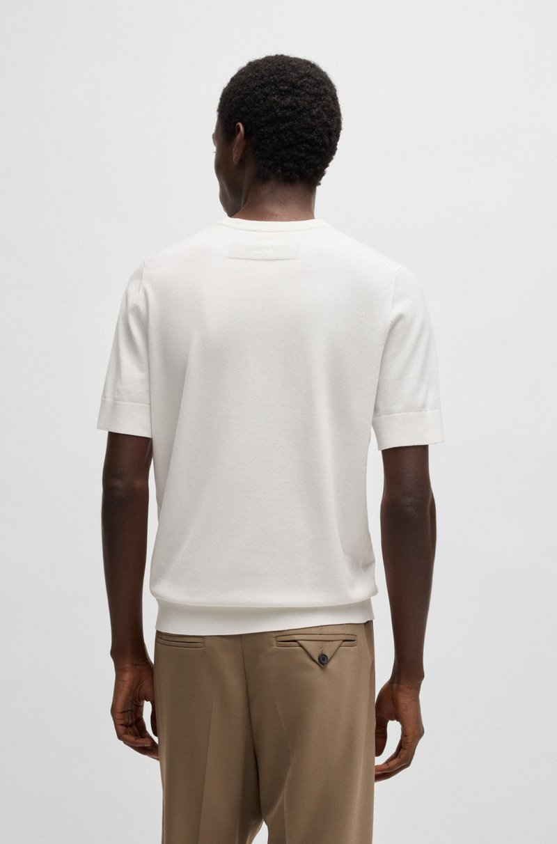 Hugo Boss Jersey De Manga Corta Regular Fit De Punto