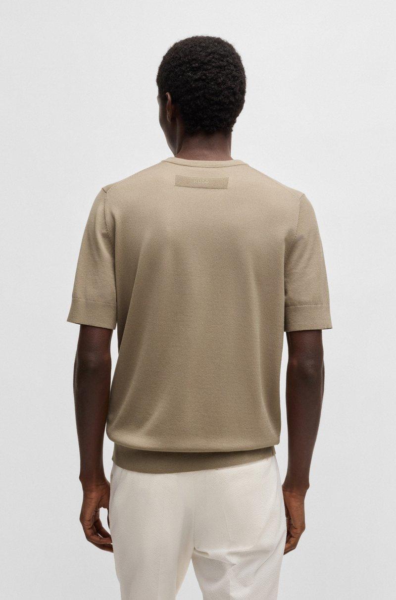 Hugo Boss Jersey De Manga Corta Regular Fit De Punto
