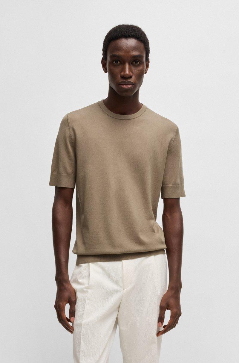 Hugo Boss Jersey de manga corta regular fit de punto