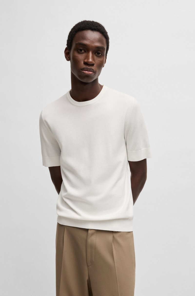Hugo Boss Jersey de manga corta regular fit de punto