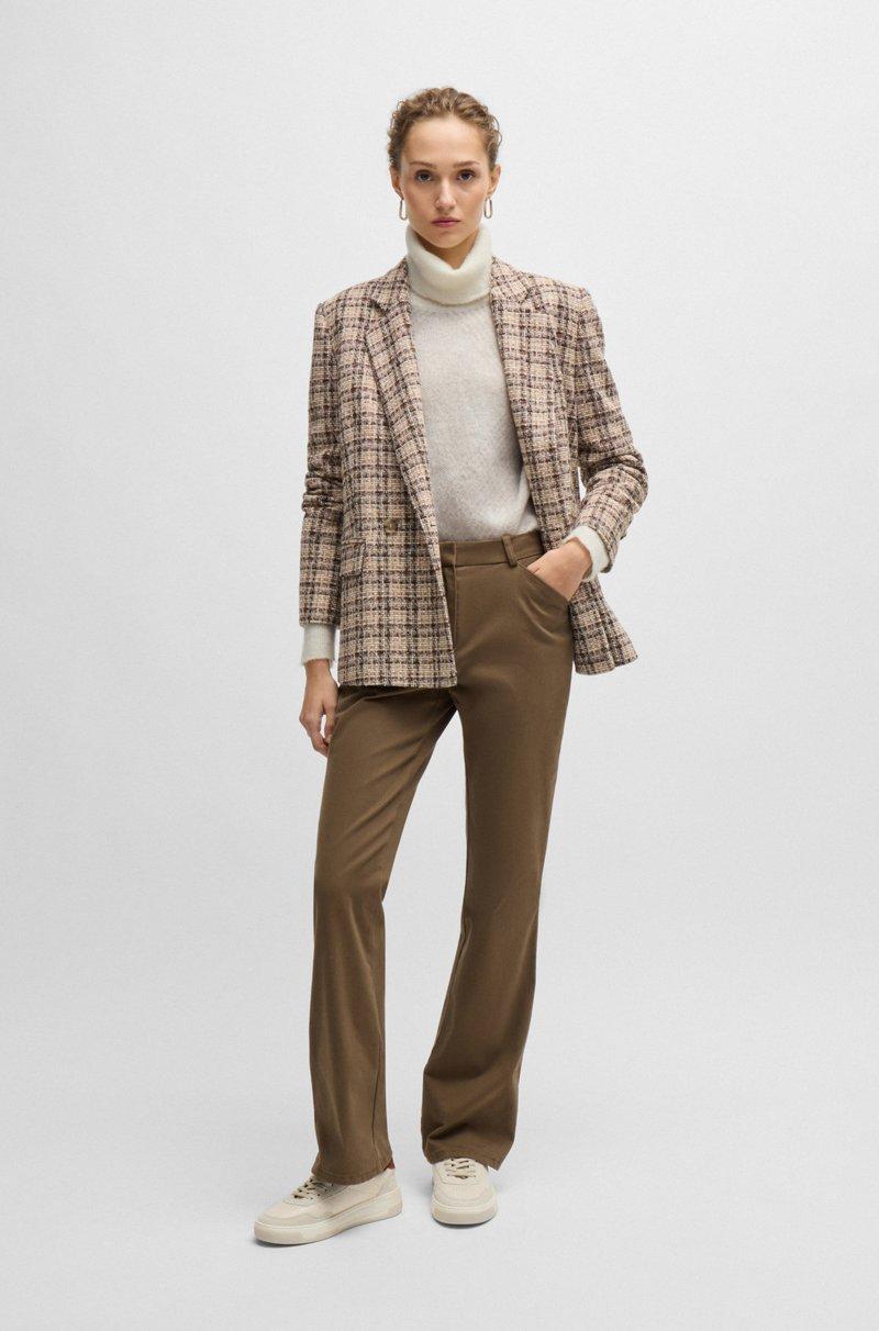 Hugo Boss Jersey De Rombos En Mezcla De Lana Con Textura