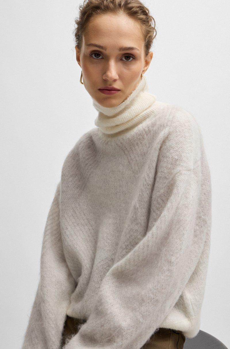 Hugo Boss Jersey De Rombos En Mezcla De Lana Con Textura