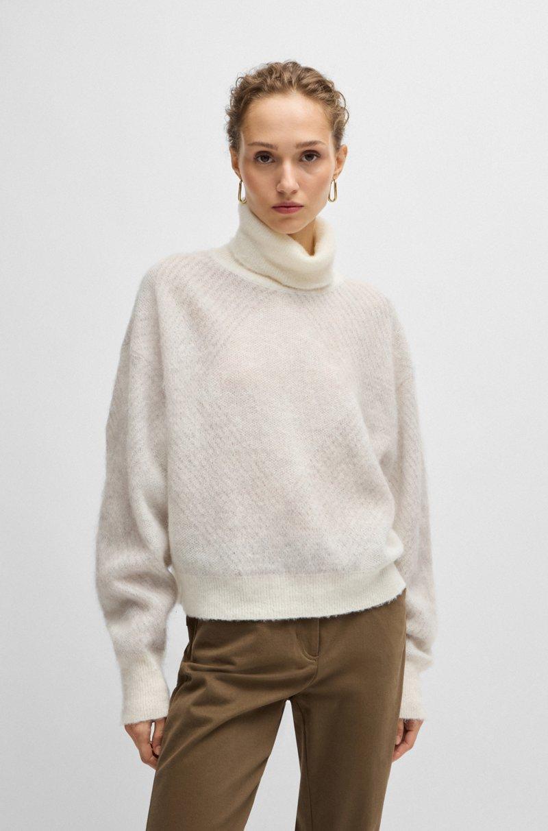 Hugo Boss Jersey de rombos en mezcla de lana con textura