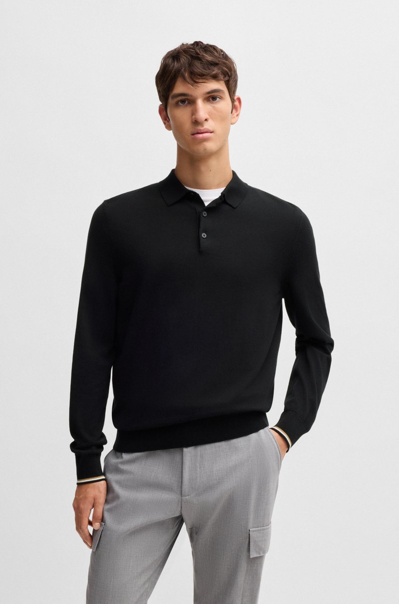 Hugo Boss Jersey estilo polo regular fit en punto de algodón