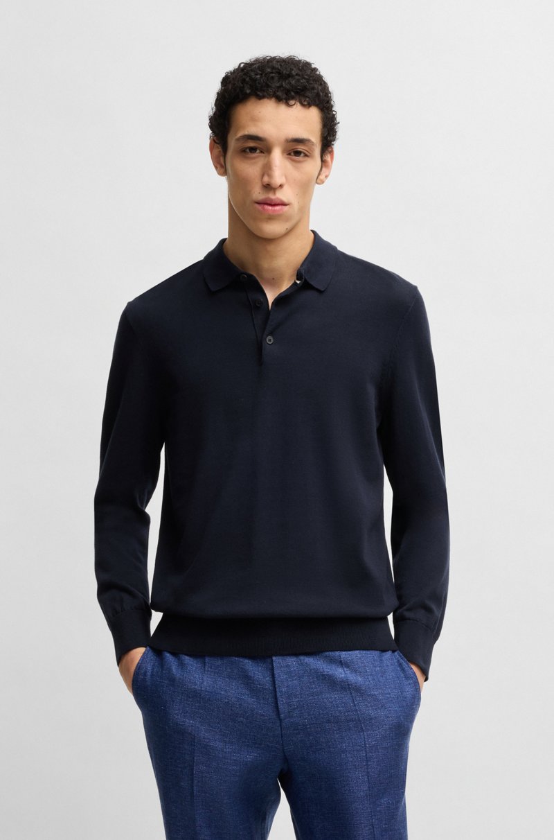 Hugo Boss Jersey estilo polo regular fit en punto de algodón