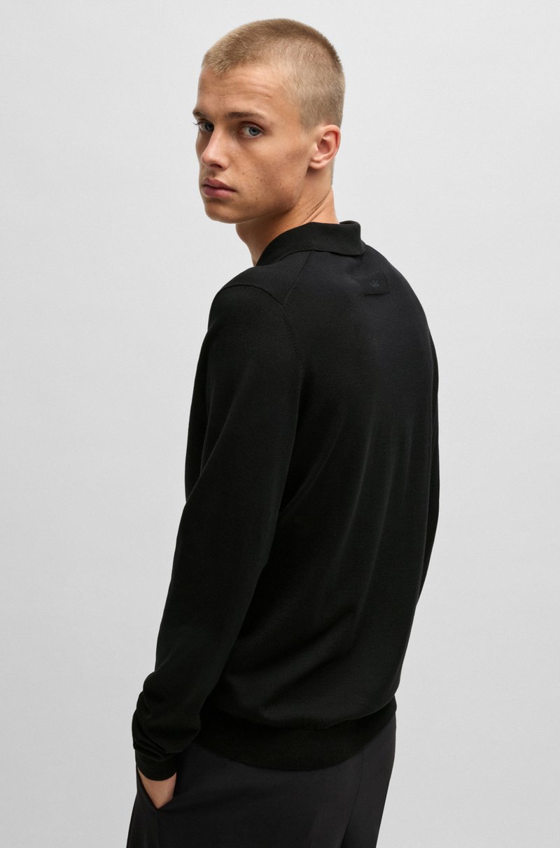 Hugo Boss Jersey Estilo Polo Slim Fit En Punto Con Tapeta Oculta