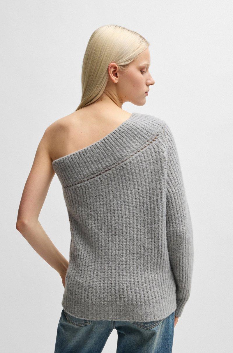 Hugo Boss Jersey Regular Fit Con Estructura De Punto Y Hombro Descubierto