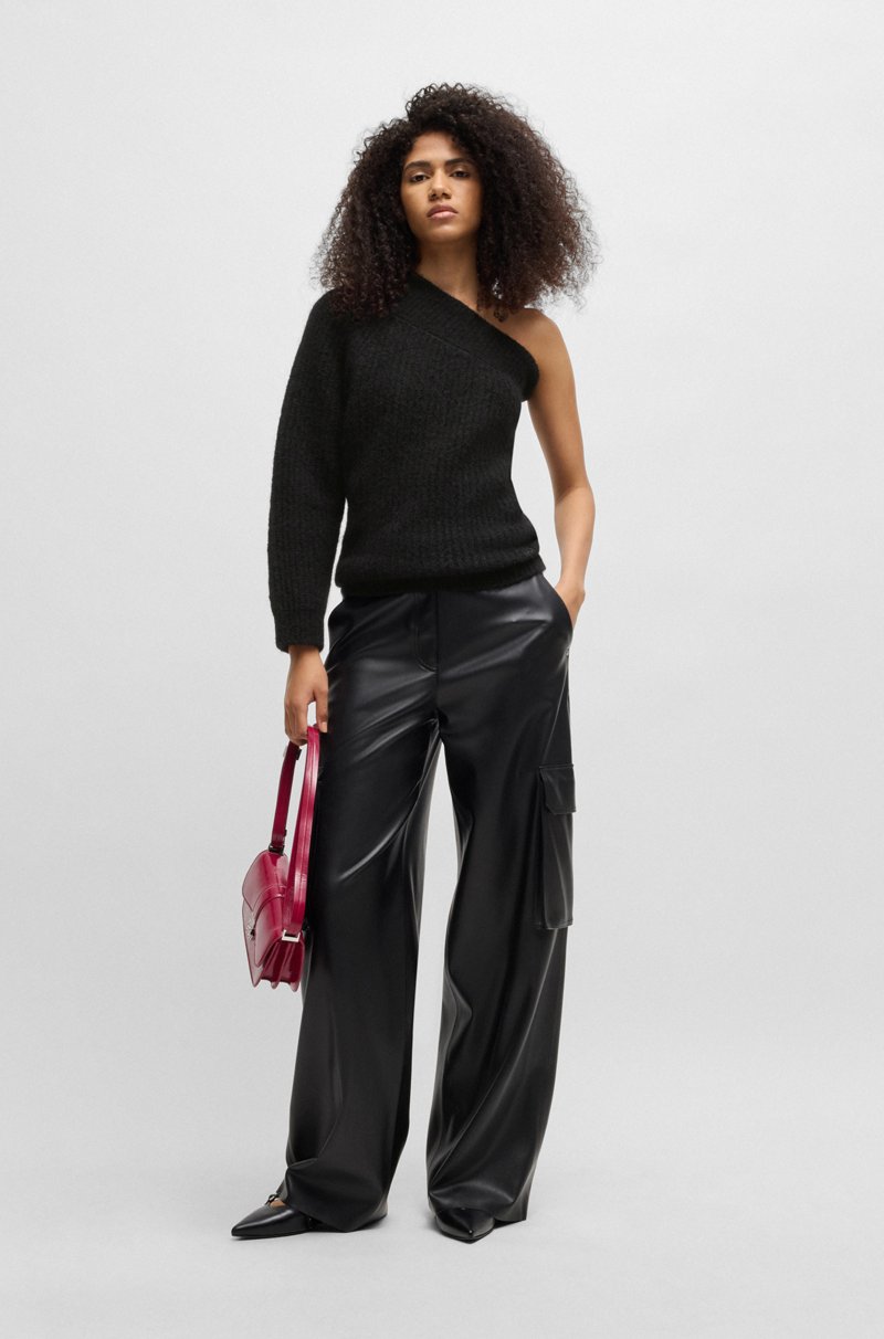 Hugo Boss Jersey Regular Fit Con Estructura De Punto Y Hombro Descubierto