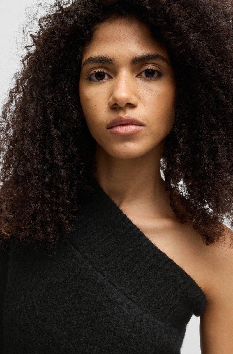 Hugo Boss Jersey Regular Fit Con Estructura De Punto Y Hombro Descubierto