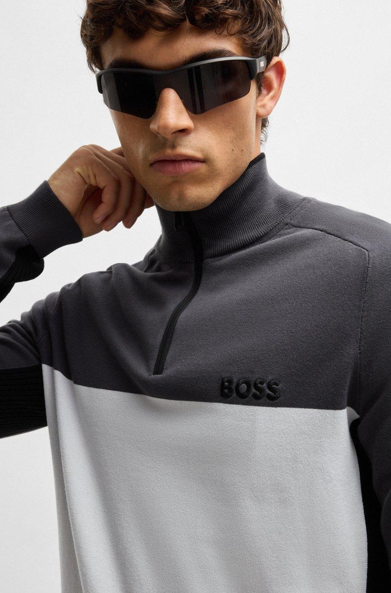 Hugo Boss Jersey Regular Fit De Algodón Con Bloques De Color