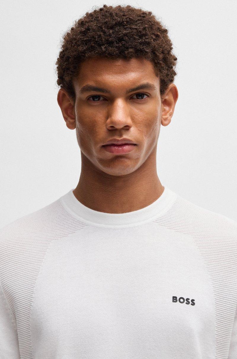 Hugo Boss Jersey Regular Fit De Algodón Con Detalle De Logo Estampado