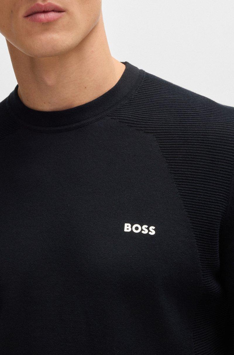 Hugo Boss Jersey Regular Fit De Algodón Con Detalle De Logo Estampado