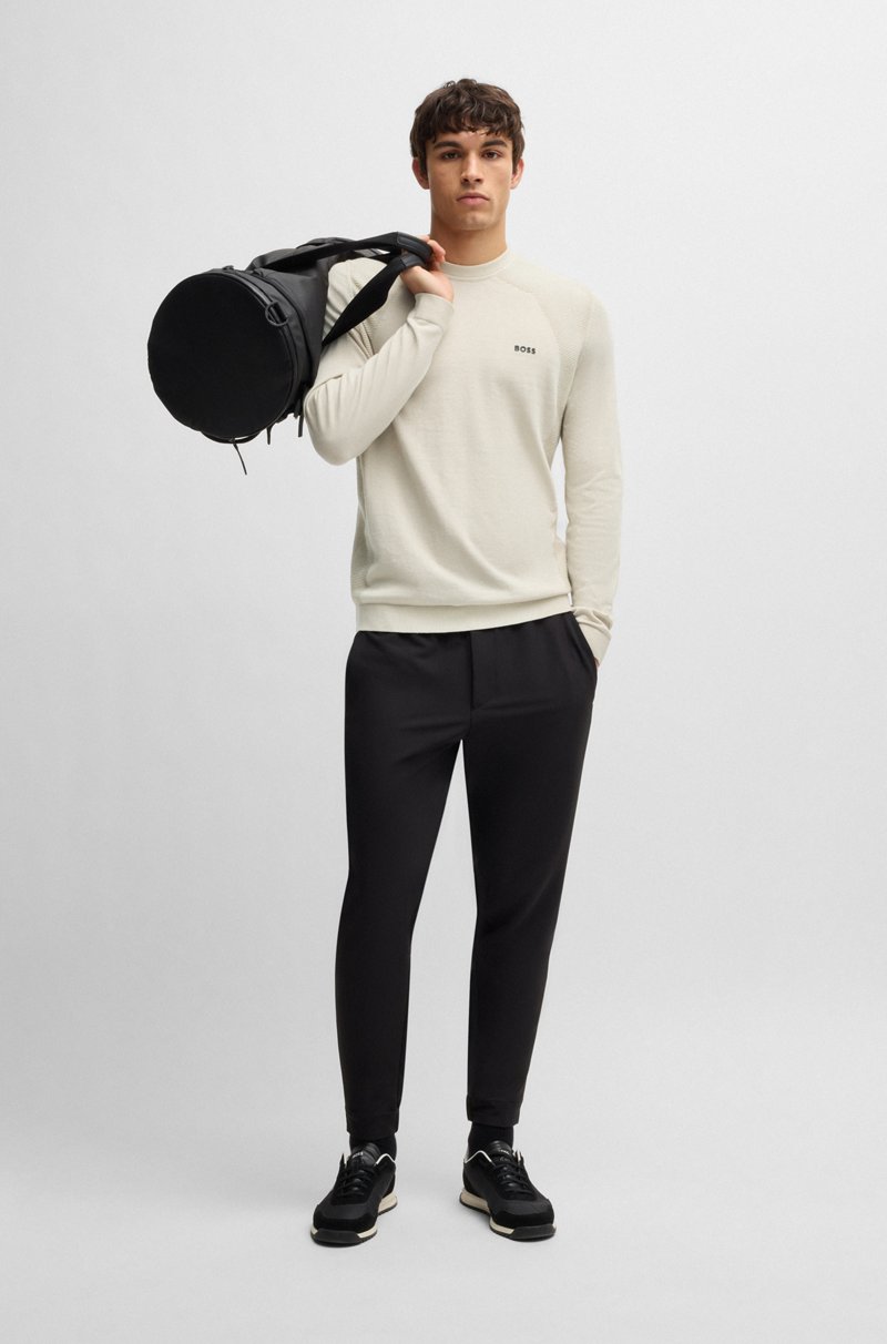 Hugo Boss Jersey Regular Fit De Algodón Con Detalle De Logo Estampado