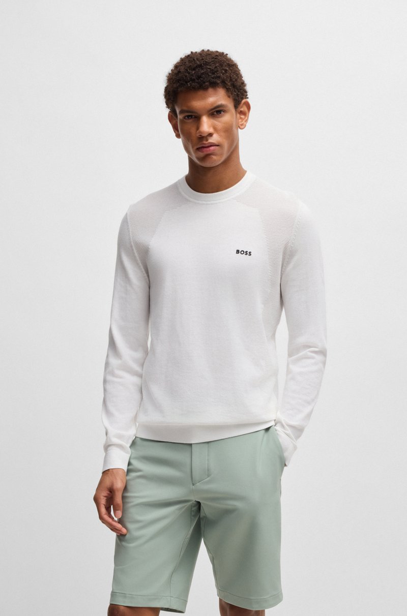 Hugo Boss Jersey regular fit de algodón con detalle de logo estampado