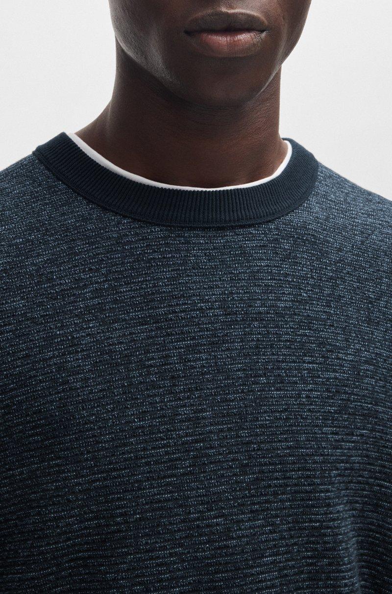 Hugo Boss Jersey Regular Fit De Algodón Con Estructura De Punto