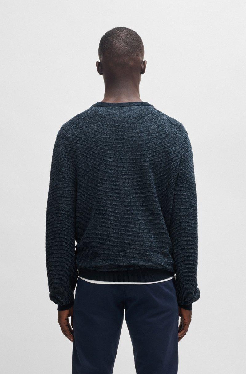 Hugo Boss Jersey Regular Fit De Algodón Con Estructura De Punto