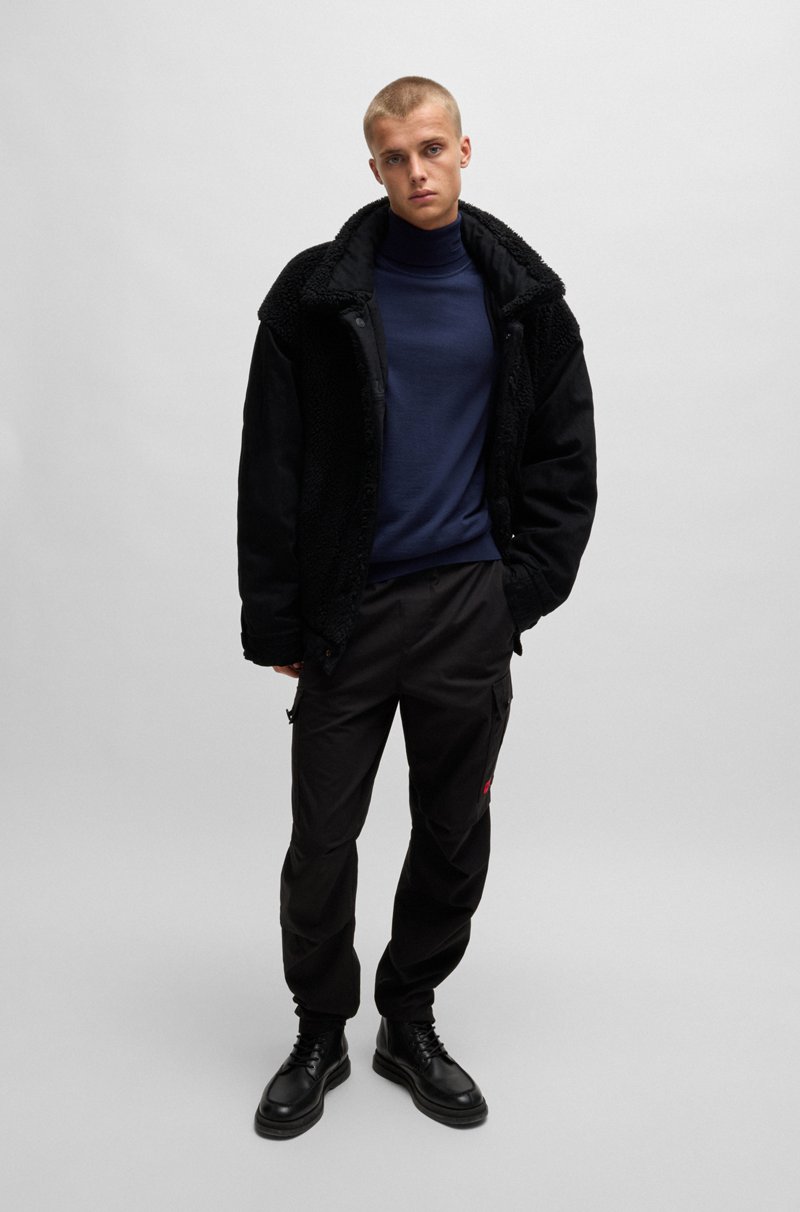 Hugo Boss Jersey Regular Fit De Cuello Vuelto En Lana Virgen