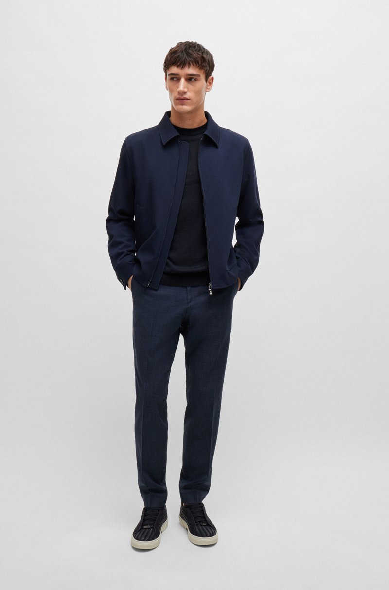 Hugo Boss Jersey Regular Fit De Lana Seda Y Cashmere