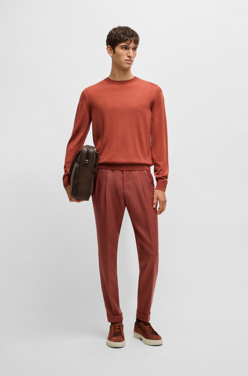 Hugo Boss Jersey Regular Fit De Lana Seda Y Cashmere