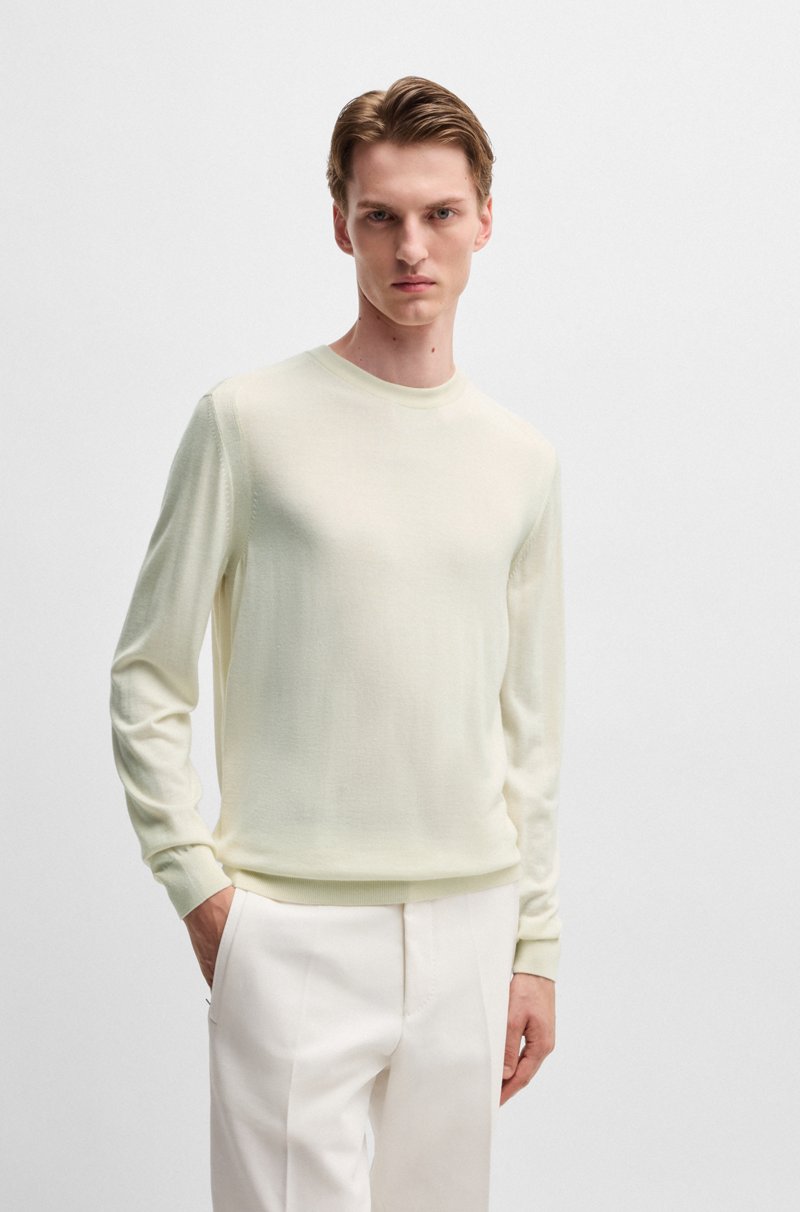 Hugo Boss Jersey regular fit de lana seda y cashmere