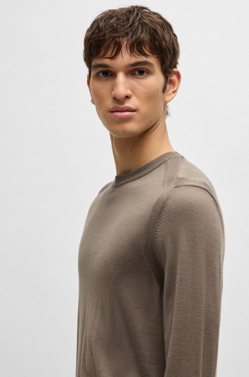 Hugo Boss Jersey Regular Fit De Lana Seda Y Cashmere