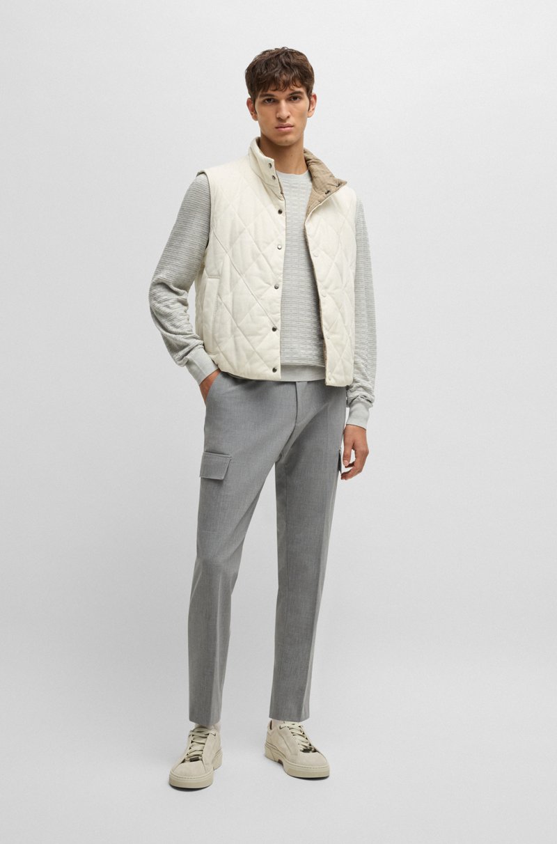 Hugo Boss Jersey Regular Fit De Seda Con Estructura De Punto