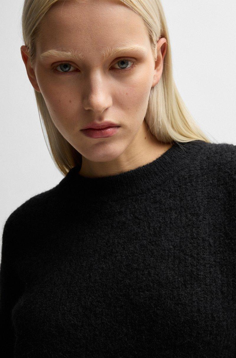 Hugo Boss Jersey Relaxed Fit Con Líneas De Eslabones De Punto