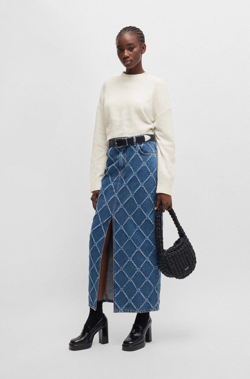 Hugo Boss Jersey Relaxed Fit De Algodón Con Logo Apilado