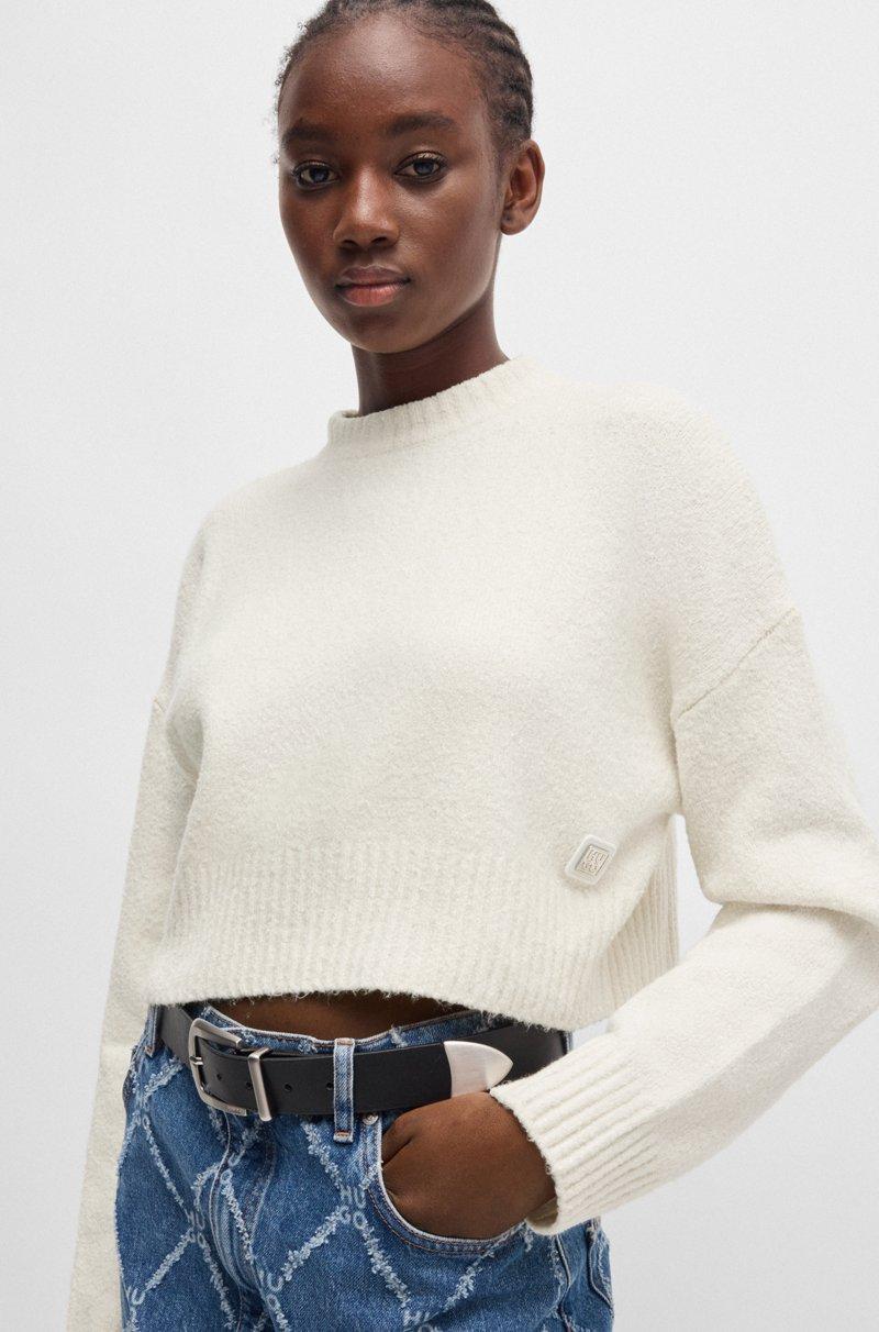 Hugo Boss Jersey Relaxed Fit De Algodón Con Logo Apilado