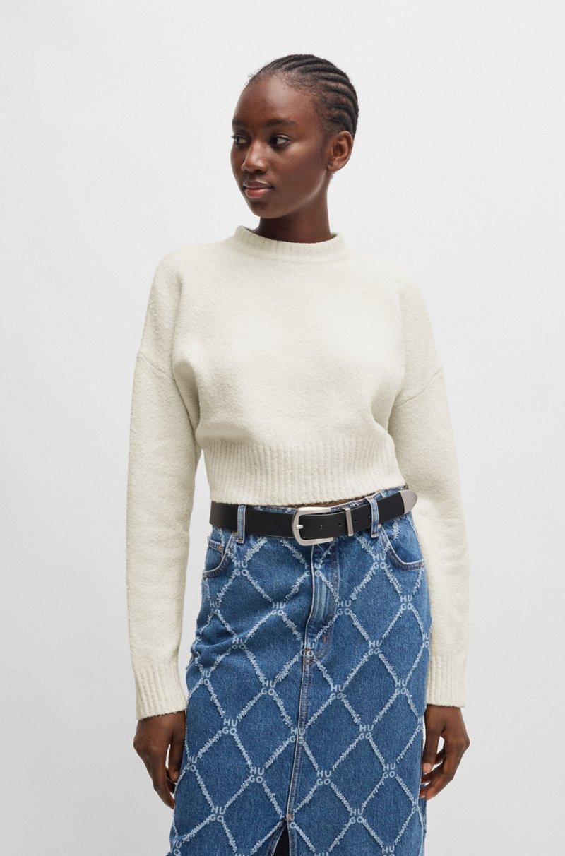 Hugo Boss Jersey relaxed fit de algodón con logo apilado