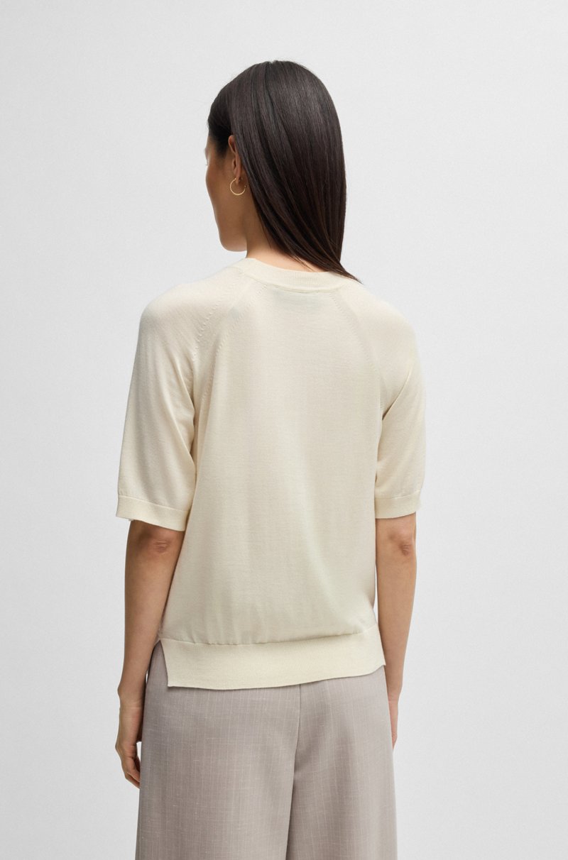Hugo Boss Jersey Relaxed Fit De Lana Seda Y Cashmere