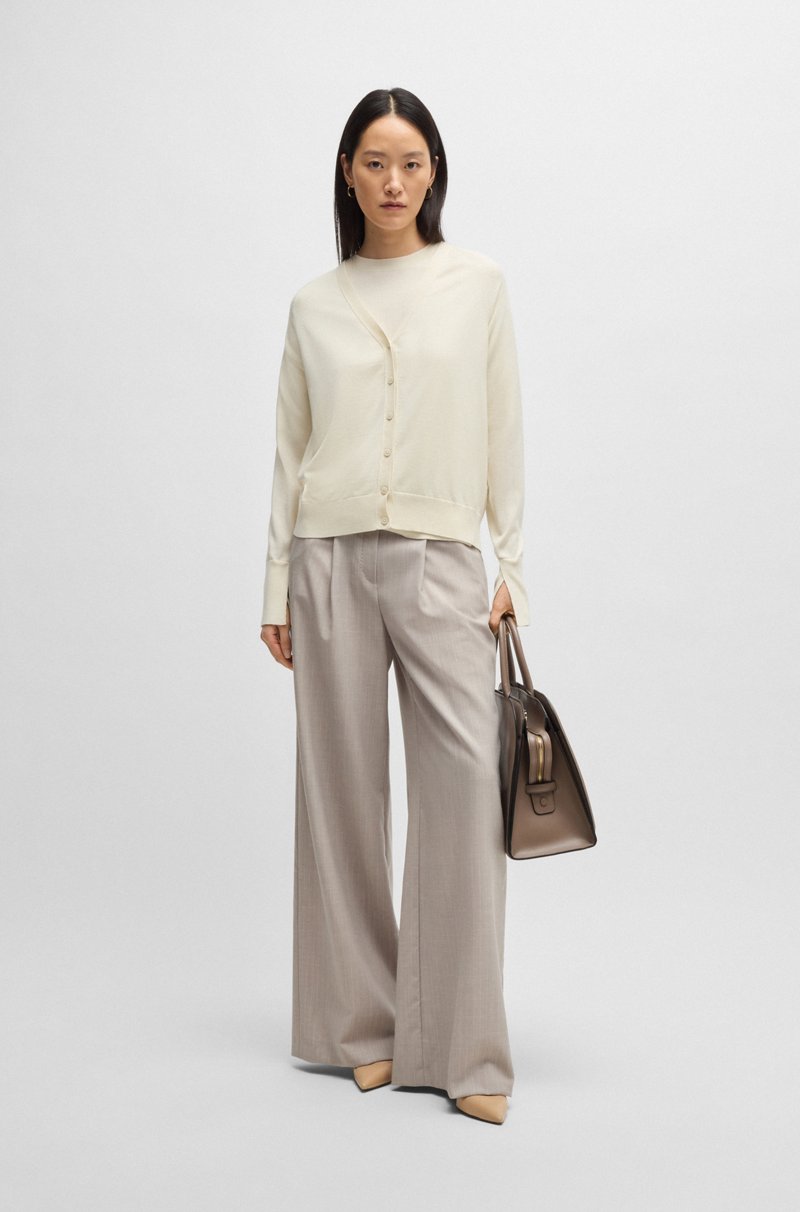 Hugo Boss Jersey Relaxed Fit De Lana Seda Y Cashmere