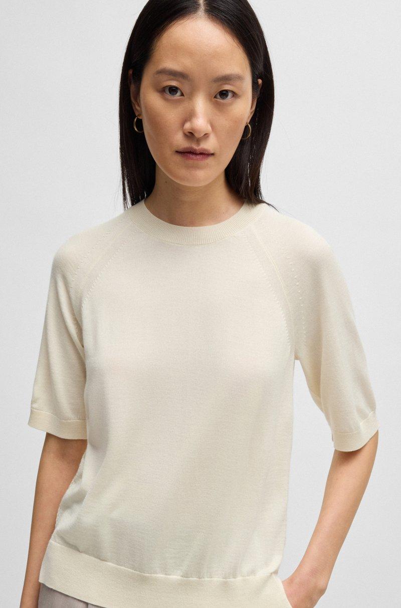 Hugo Boss Jersey Relaxed Fit De Lana Seda Y Cashmere